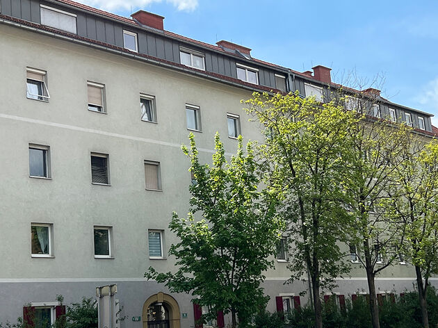 Graz, Kalvariengürtel 9 - Mietwohnungen der GWS - GWS-Mietwohnungen - Wohnhaus Ansicht