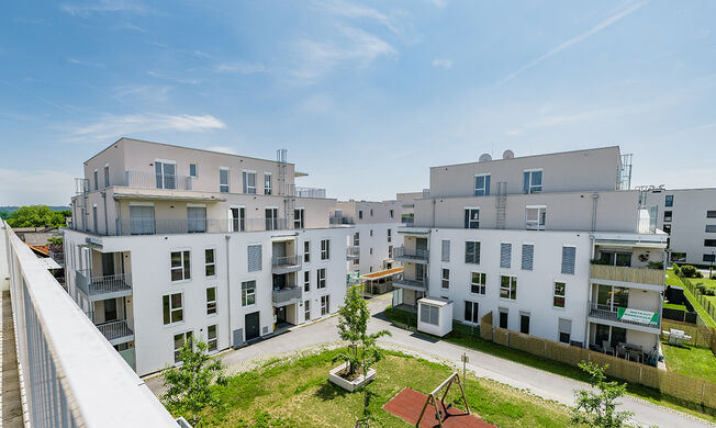 Feldkirchen bei Graz, Friedrich-Ritter-Weg - Eigentumswohnungen, Mietwohnungen mit Kaufoption (Mietkaufwohnungen), Mietwohnungen - GWS Wohnungen - Projektansicht