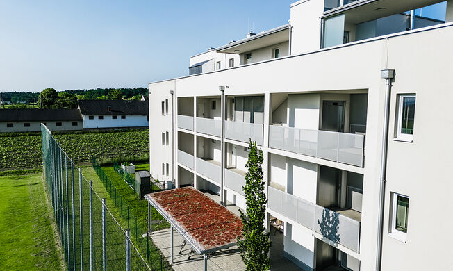 Premstätten, Hauptstraße 161a bis 161c - Eigentumswohnungen, Mietwohnungen mit Kaufoption (Mietkaufwohnungen), Mietwohnungen der GWS - GWS-Wohnungen - Projektbild