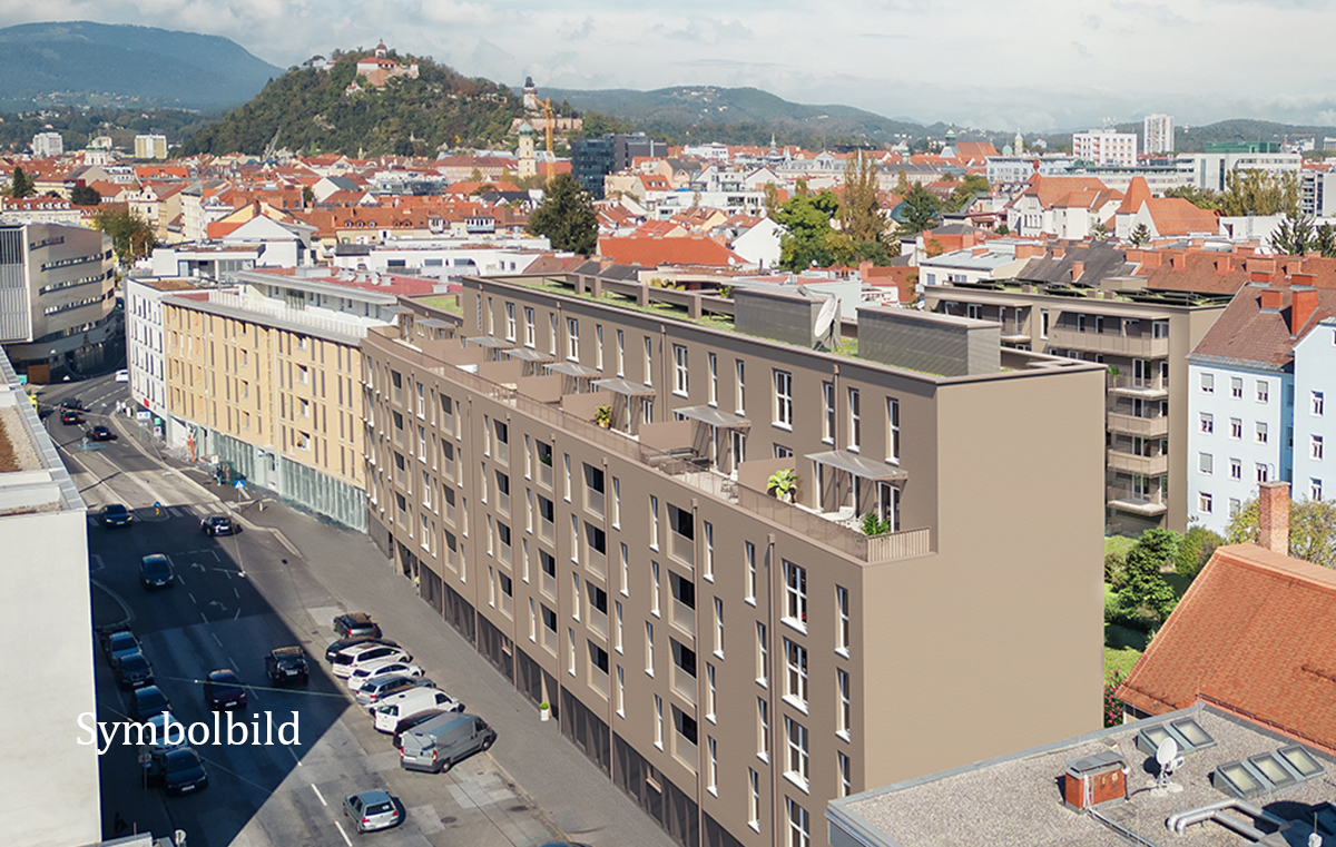 "Am Puls der Zeit" - Neubauprojekt Rankengarten! 3-Zimmer-Wohnung mit Balkon und Dachterrasse! /  / 8020 Gries / Bild 2
