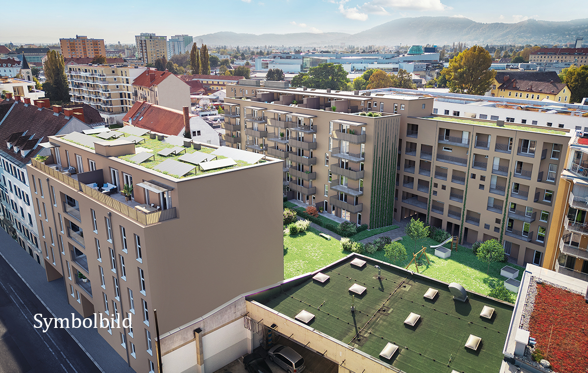 "Am Puls der Zeit" - Neubauprojekt Rankengarten! 3-Zimmer-Wohnung mit Balkon und Dachterrasse! /  / 8020 Gries / Bild 3